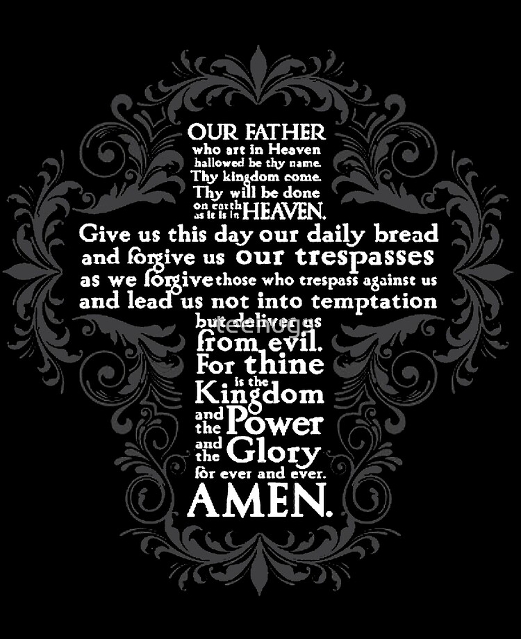 lord's prayer in cross