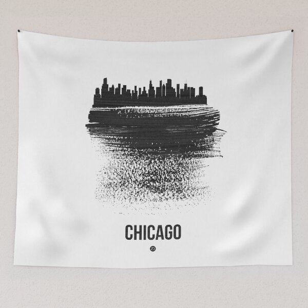 Item preview, Chicago Black City Skyline 2 designed and sold by Irina March.