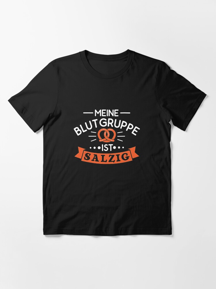 Alternate view of Meine Blutgruppe Ist Salzig - Brezel Geschenk Essential T-Shirt