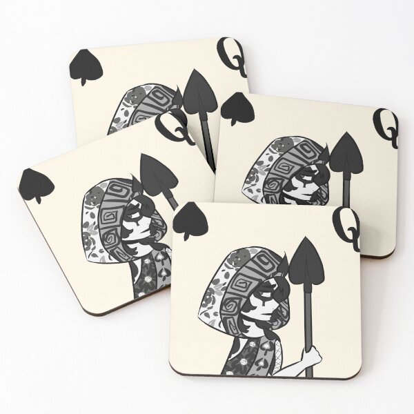 Item preview, Queen of spades (grey edition) designed and sold by UnicornDaya.