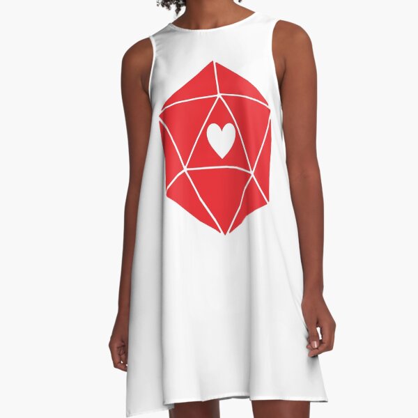D20 Heart A-Line Dress