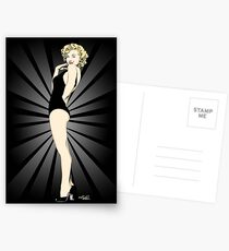 Marylin-Variationen (Noir) Postkarten