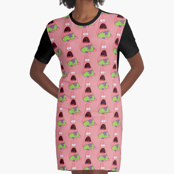 Surprised Patrick Graphic T-Shirt Dress