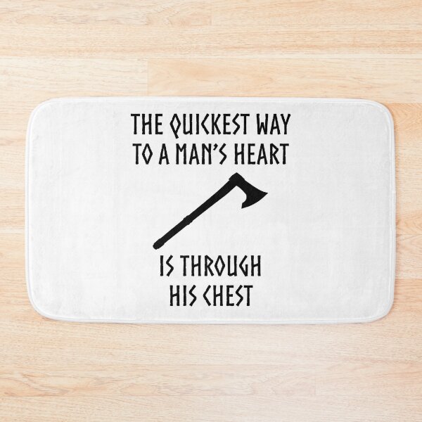 Item preview, The Quickest Way To A Man's Heart Is Through His Chest designed and sold by Cat Lady Designs.
