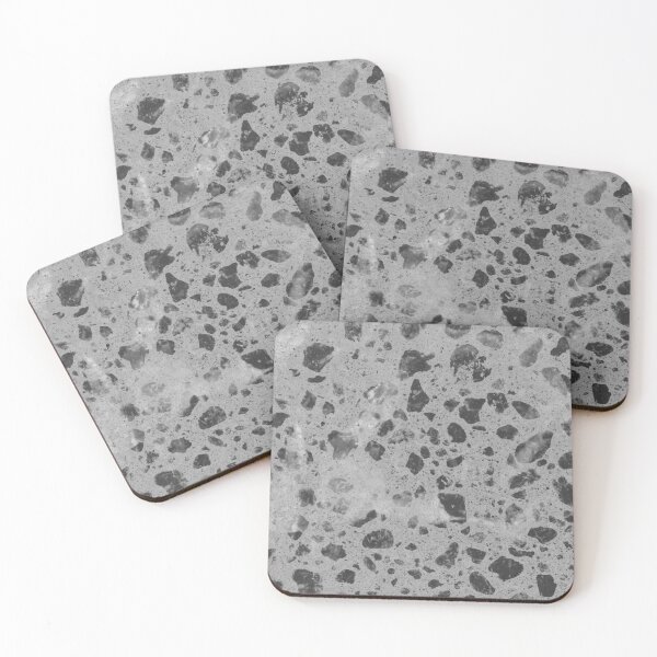 Item preview, Black marble terrazzo designed and sold by peggieprints.
