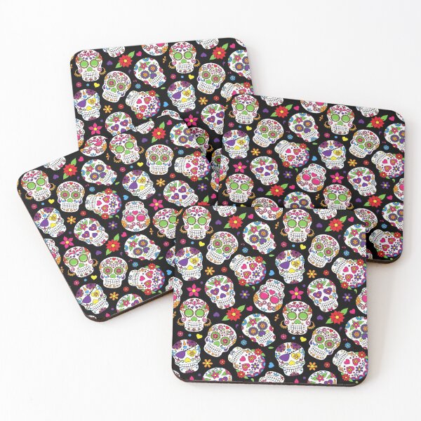 Item preview, Day of the Dead Sugar Skull Pattern dia de los muertos Halloween Día de Los Muertos designed and sold by Draculaura2009.