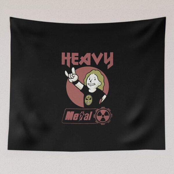 Item preview, Heavy Metal Fan (nuclear logo)  designed and sold by Kaijester.
