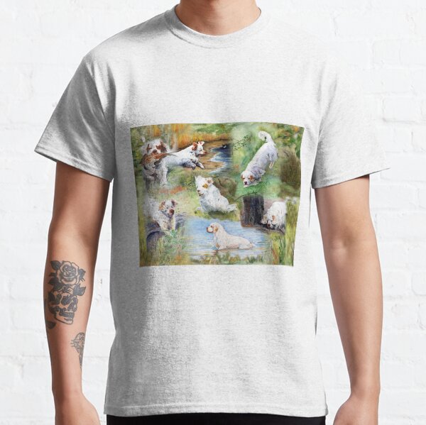 Clumber Collage Design 1 Classic T-Shirt