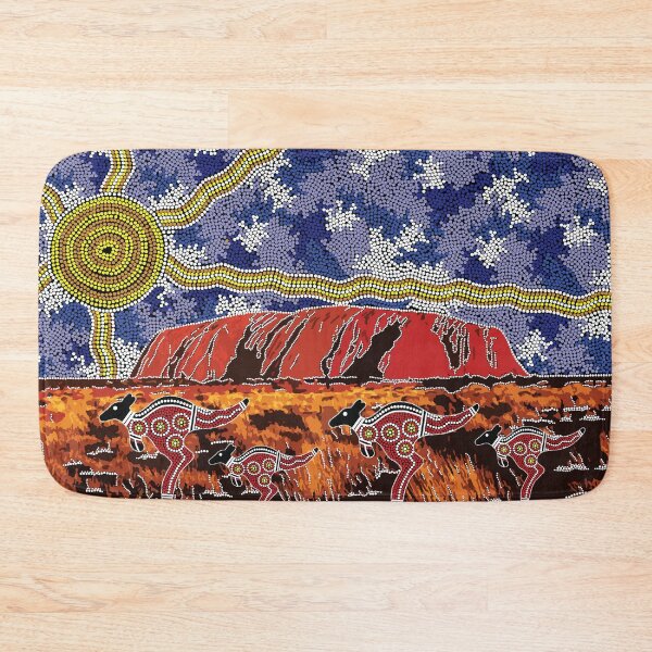 Item preview, Authentic Aboriginal Art - Uluru Sky designed and sold by HogarthArts.