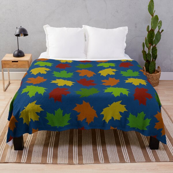 Item preview, Falling Maple Leaves in Autumn (Night) designed and sold by RainbowBean.