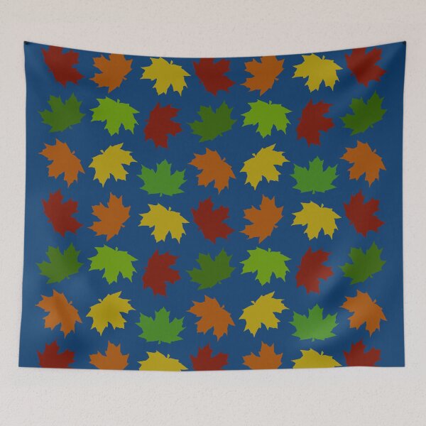 Item preview, Falling Maple Leaves in Autumn (Night) designed and sold by RainbowBean.