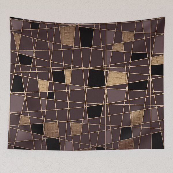 Item preview, Brown geometric pattern designed and sold by fuzzyfox.