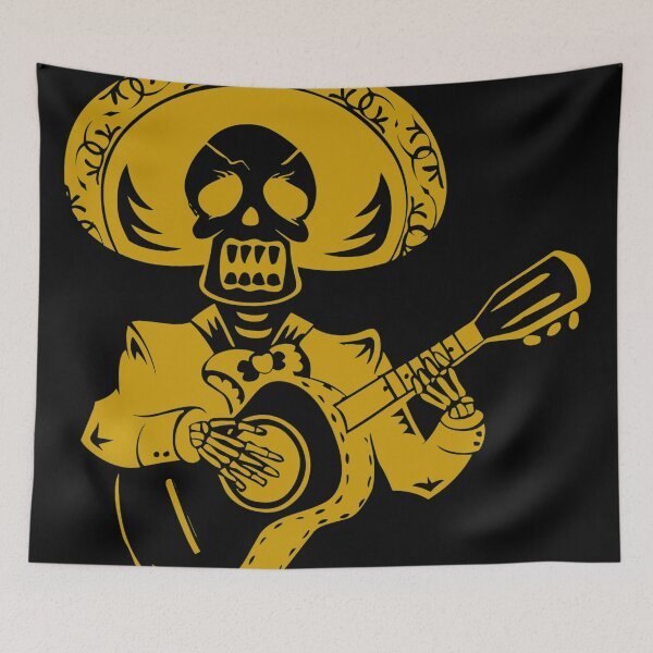 Item preview, Day of the dead guitar player designed and sold by WeMadeOurWorld.
