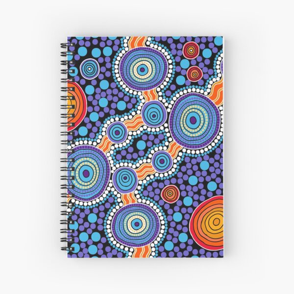 Item preview, Authentic Aboriginal Art - The Journey Blue designed and sold by HogarthArts.