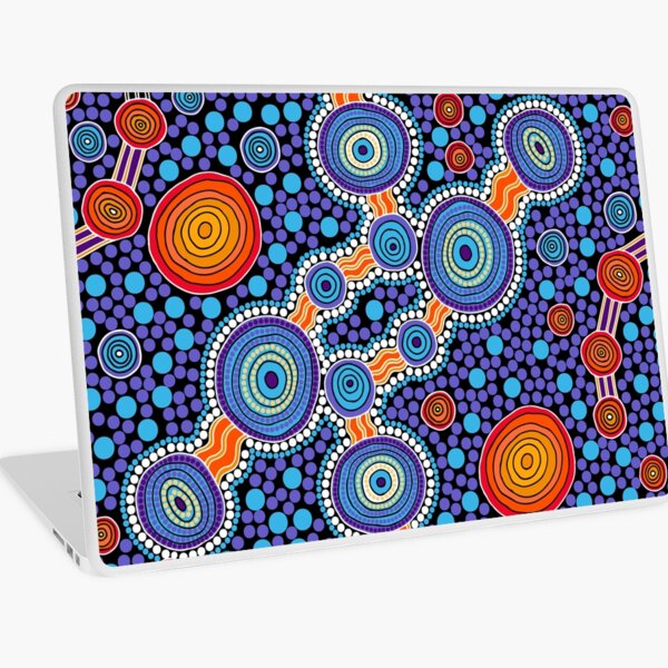 Item preview, Authentic Aboriginal Art - The Journey Blue designed and sold by HogarthArts.