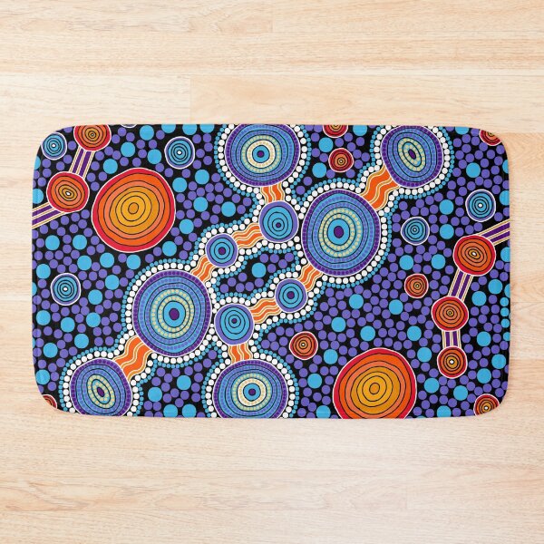 Item preview, Authentic Aboriginal Art - The Journey Blue designed and sold by HogarthArts.
