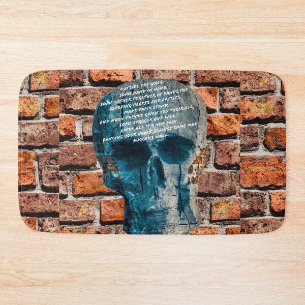 Item preview, Skull – Outside the Wall Pink Floyd – Political Reflection Hand-Drawn Illustration designed and sold by aadventures.