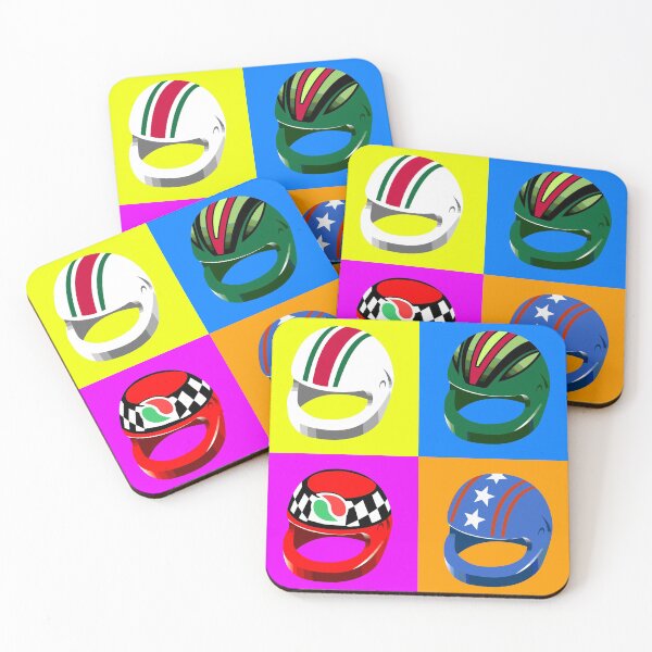 Item preview, Pop-art Helmets - Variation #1 designed and sold by Pocketmoon Designs.