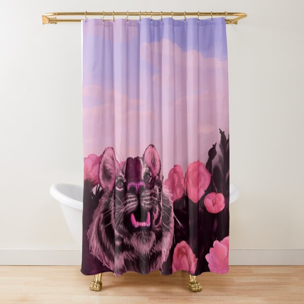 Pink Tiger Shower Curtain