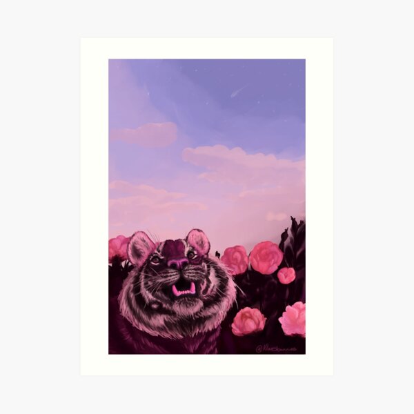 Pink Tiger Art Print