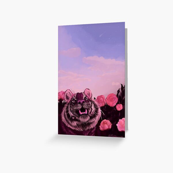 Pink Tiger Greeting Card