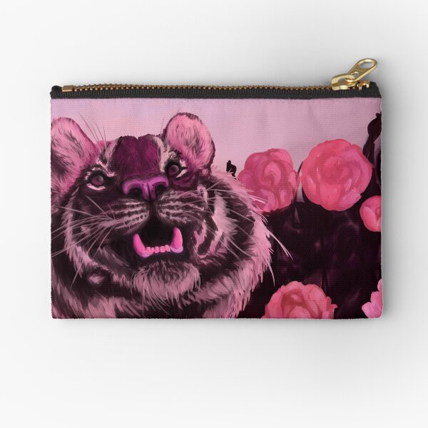 Pink Tiger Zipper Pouch