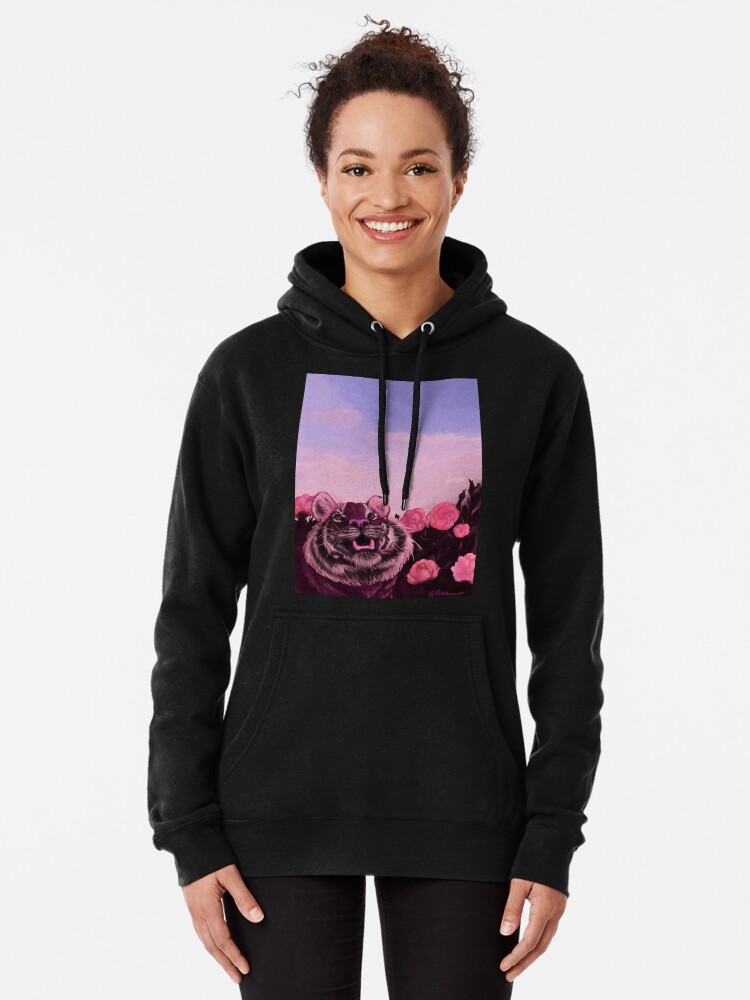 Alternate view of Pink Tiger Pullover Hoodie