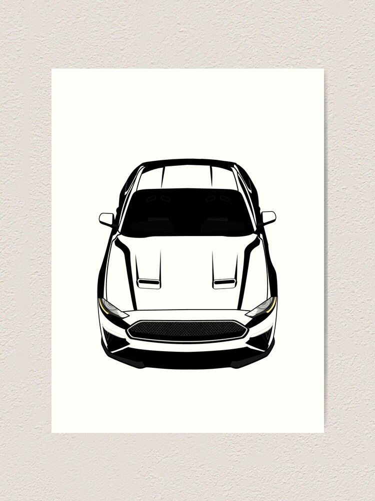 Thumbnail 1 von 3, Kunstdruck, Mustang Bullit 2019 designt und verkauft von V8social.