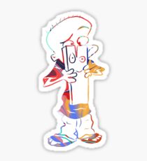 Scared Johnny and Plank Sticker
