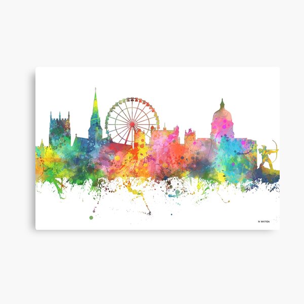 Item preview, Nottingham Inglaterra Skyline designed and sold by Marlene Watson-Hall.