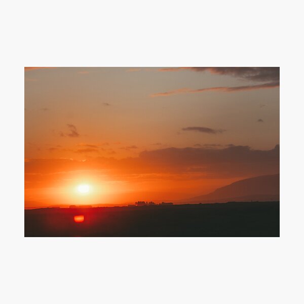 An Icelandic Sunset Photographic Print