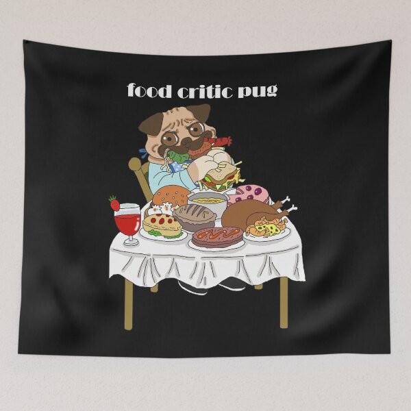 Item preview, food critic pug dog gift shirt designed and sold by eiwo87.