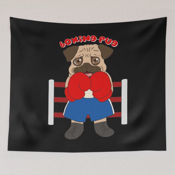 Item preview, boxing pug dogs gift shirt designed and sold by eiwo87.