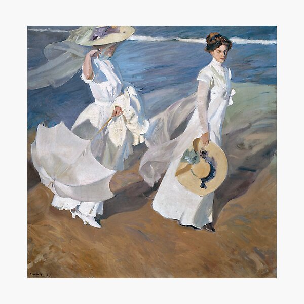 Vista previa del artículo con la obra «Joaquín Sorolla paseando por la orilla del mar 1910», diseñado y vendido por chillchar1234.