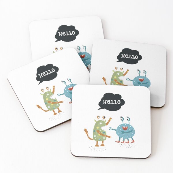 Item preview, Hello, Monsters Greeting On The Street designed and sold by scooterbaby.