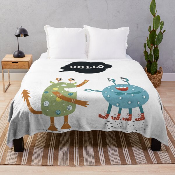 Item preview, Hola, monstruos saludando en la calle designed and sold by scooterbaby.