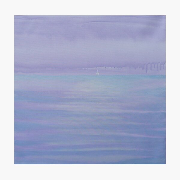 TINY MISTY BOAT Photographic Print