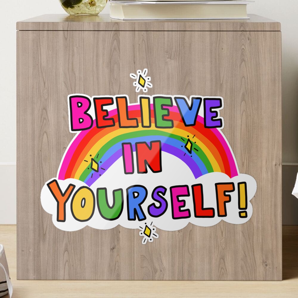 sticker mural & vitrine believe in yourself