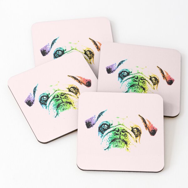 Item preview, Rainbow Pug designed and sold by Child of the Corn Designs.