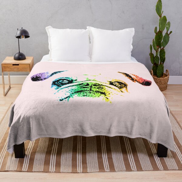 Item preview, Rainbow Pug designed and sold by Child of the Corn Designs.
