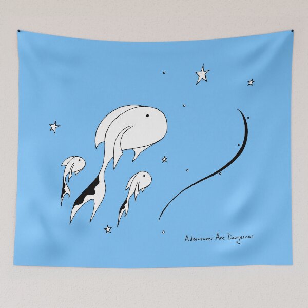 Item preview, Space Fishes in Space designed and sold by Adventures Are Dangerous.