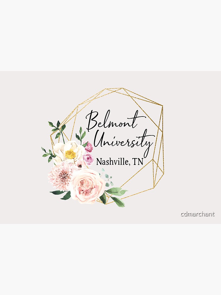 FLORAL BELMONT UNIVERSITY LOGO by cdmarchant
