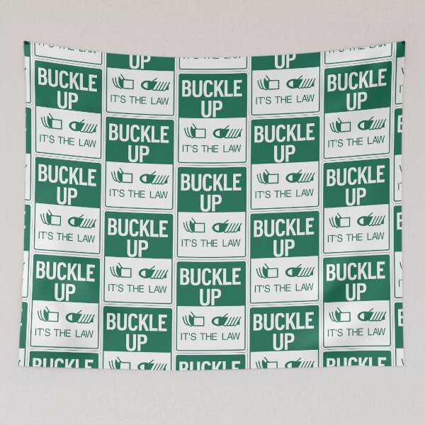 Item preview, Buckle Up It's the Law Sign designed and sold by CarGear.