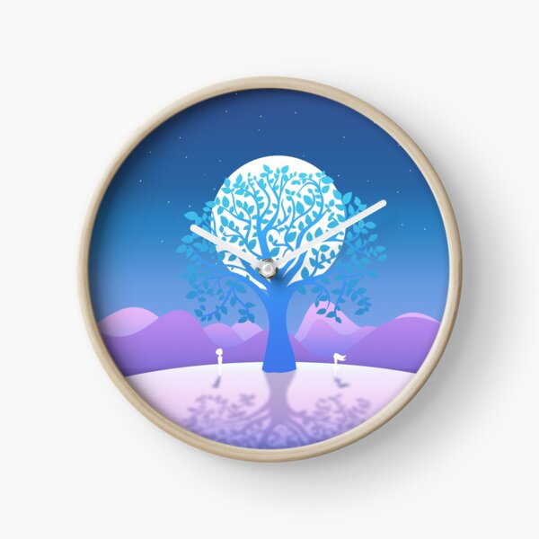 Moonlit Rendezvous Clock