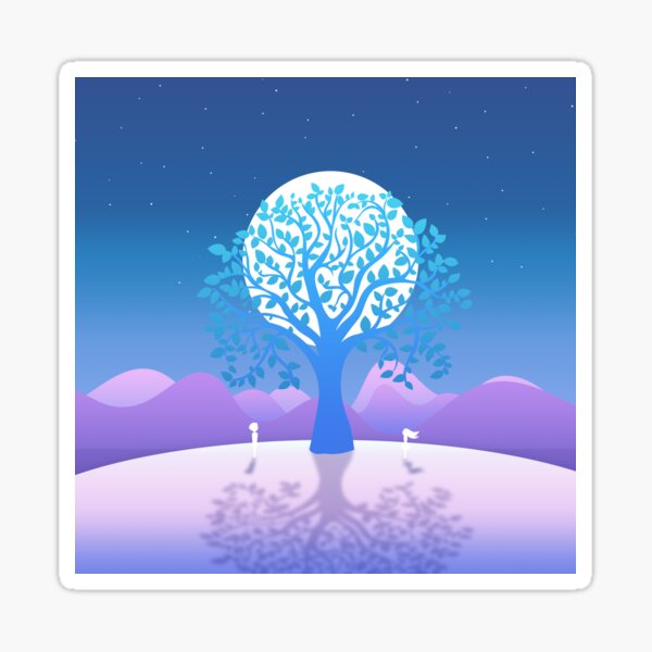 Moonlit Rendezvous Sticker
