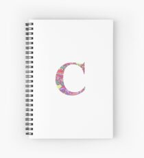 The Letter C - Lily Style Spiral Notebook