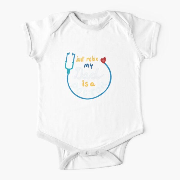 My Dad is a Doctor Short Sleeve Baby One-Piece