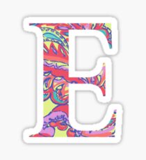 The Letter E - Lily Style Sticker