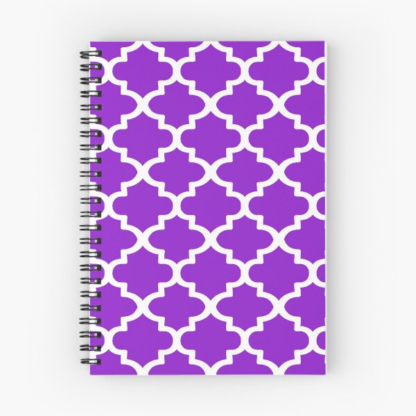 Item preview, Quatrefoil Pattern In White Outline On Purple designed and sold by taiche.