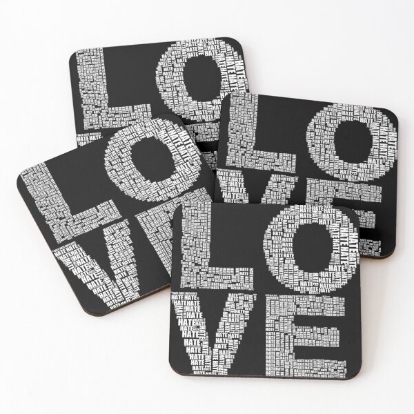 Item preview, Love hate designed and sold by Kerry Pritchard.